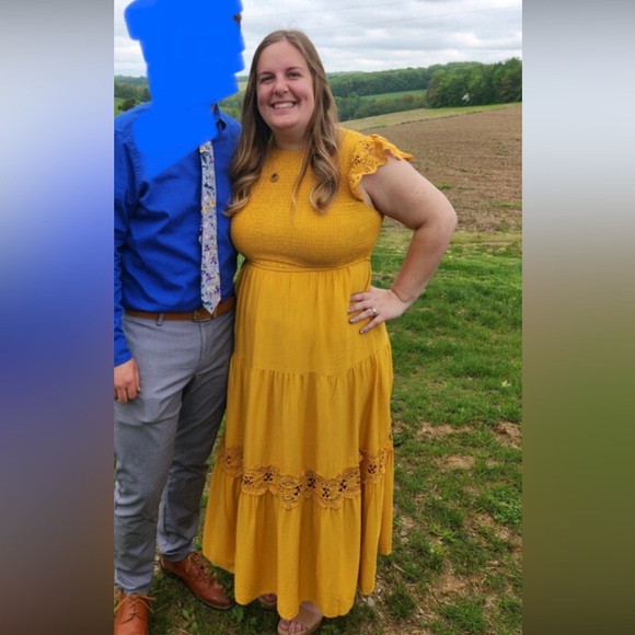 Mustard maxi dress - Picture 3 of 6